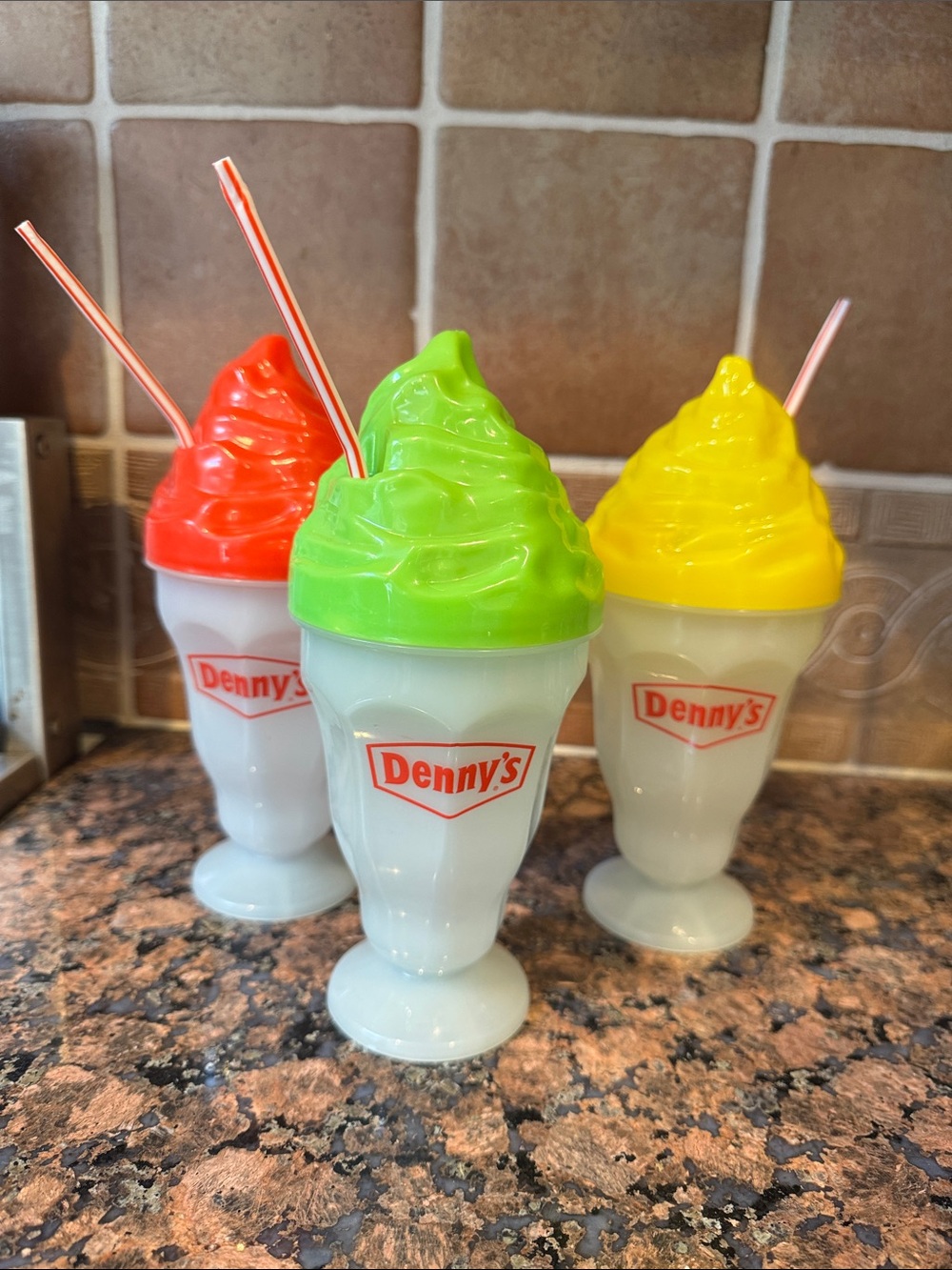 Neon Milkshake Party Cups - Green, Red, Yellow (Set)